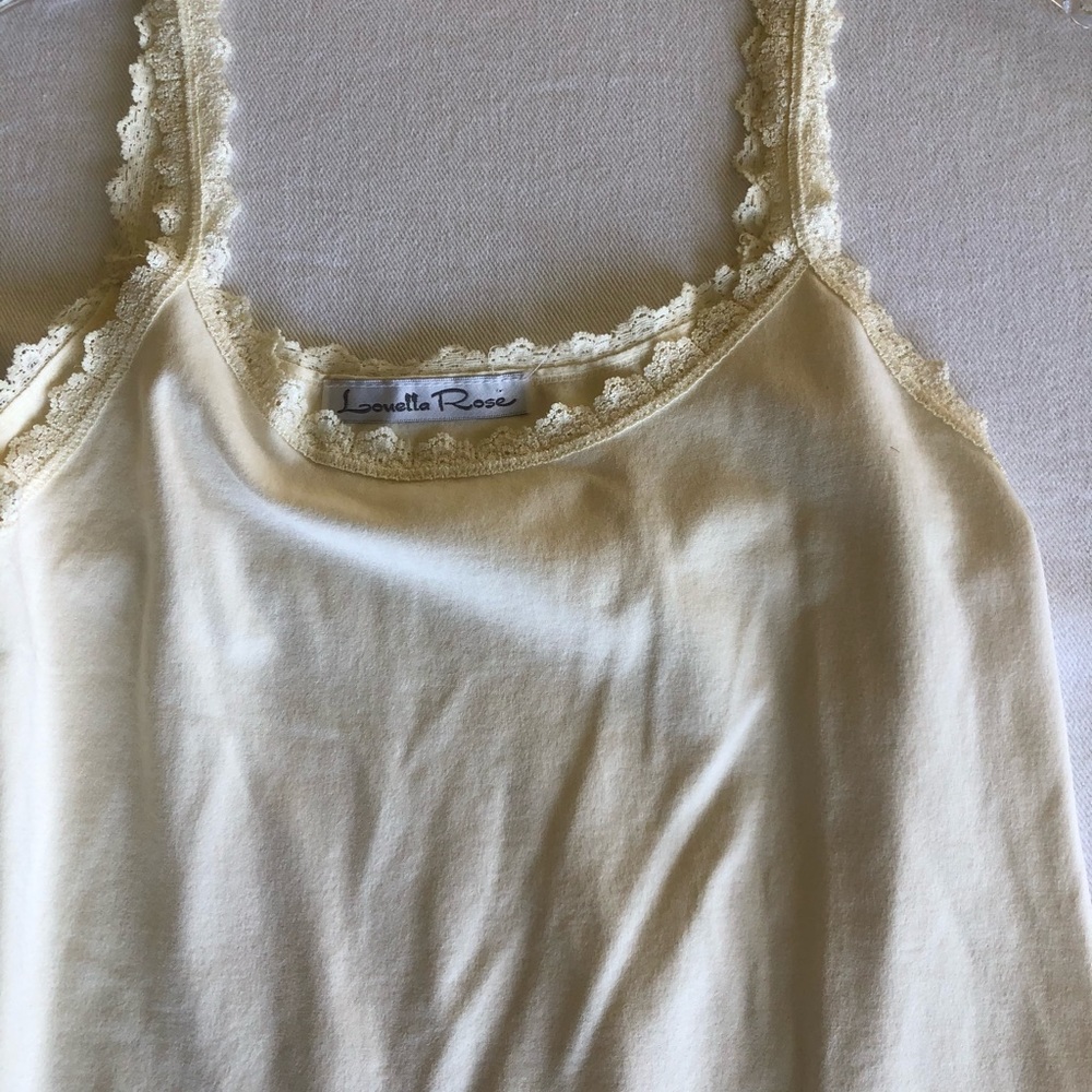 Louella Rose Tank w/ Laced Shoulders & Neckline. - Picture 3 of 6